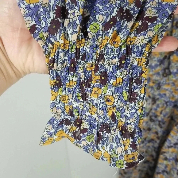 {AVANTLOOK} Printed High Collar Dress In Purple Multi - Picture 11 of 17